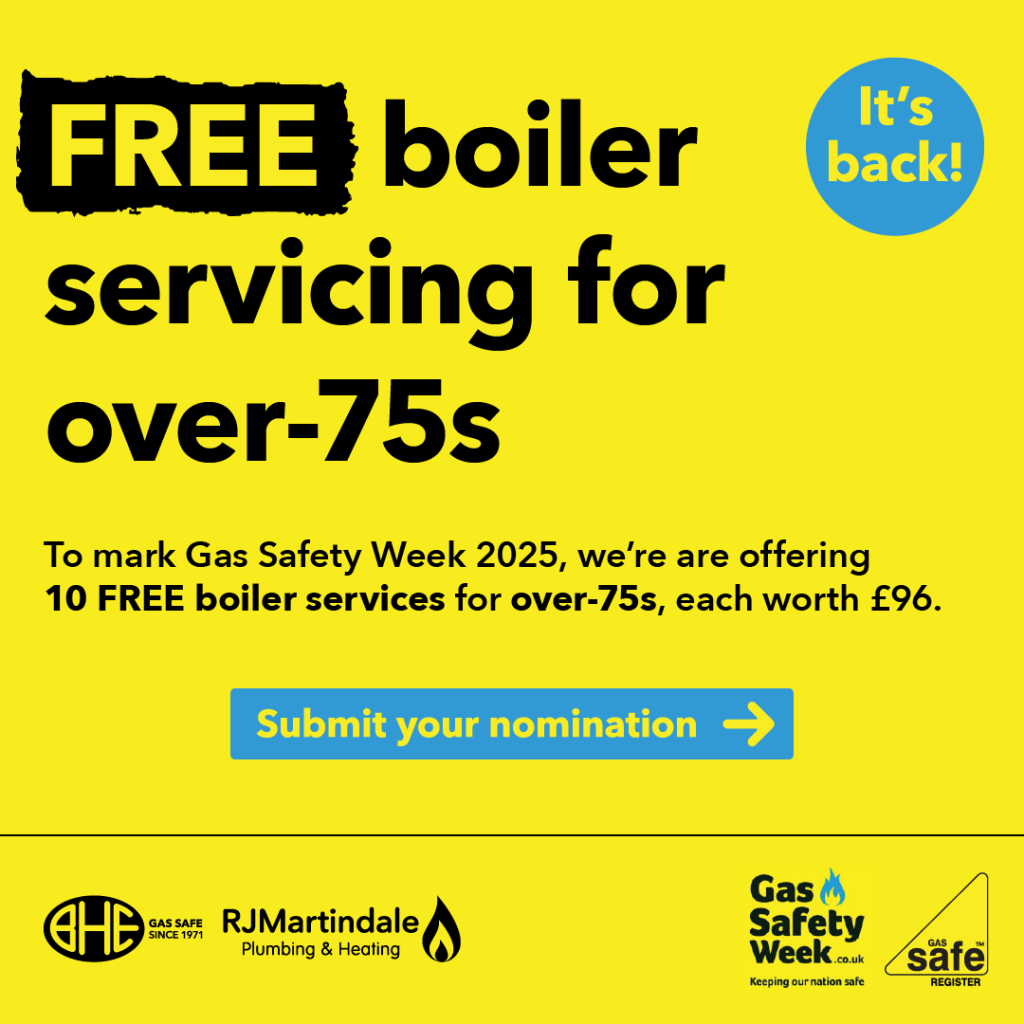 Free boiler servicing for over 75s.